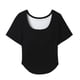 thumbnail image 4 of Tops de Manga Corta de las Mujeres Casual, Moda de Color Sólido, con la Almohadilla de Pecho Top de Pijama para las Mujeres, 4 of 7