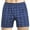Royal Blue, variant on rygai Men Panties Plaid Mid Waist Close Fit Stretch Hidden Button Super Soft Underpants Underwear Shorts Men Clothing,Blue & Black,L