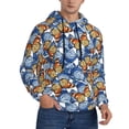 thumbnail image 2 of Naloa Colorful Butterfly1 Men's Casual Hooded Collar Drawstring Hoodies Pullover Sweatshirts Casual Long Sleeve Shirts-X-Large, 2 of 7