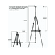 thumbnail image 5 of "Caballete Para Pintar De Arte Ajustable Portátil  Lab.g negro ", 5 of 5
