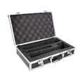 thumbnail image 4 of FashionCha Étui de Rangement pour Microphone Sans Fil, Boîte de Protection, Portable, Coque Rigide Antichoc Étanche en Aluminium, Boîte à Instruments Noire, 4 of 8