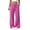Hot Pink, variant on Husipze Women's Cotton Linen Wide Leg Pants Drawstring High Waisted Trousers with Pockets Loose Fit Casual Lounge Pants Black S