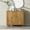 Oak Brown, variant on Small Dresser Cabinets with 3 Compartments for Bedroom, 35.4 Inches Wide Modern Wood Dresser Chest with Doors, Oak Brown