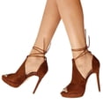 thumbnail image 4 of Sandalias Fashare para mujer, tacones abiertos y plataforma, tacones de aguja 7.5, 4 of 7