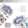 thumbnail image 5 of 40oz Funny Nurse Life Stainless Steel Flip Straw Tumbler Spill Proof Travel Cup Double Wall Vacuum Insulated Coffee Mug with Handle, 5 of 6