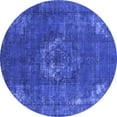 thumbnail image 1 of Ahgly Company Indoor Round Persian Blue Bohemian Area Rugs, 7' Round, 1 of 4