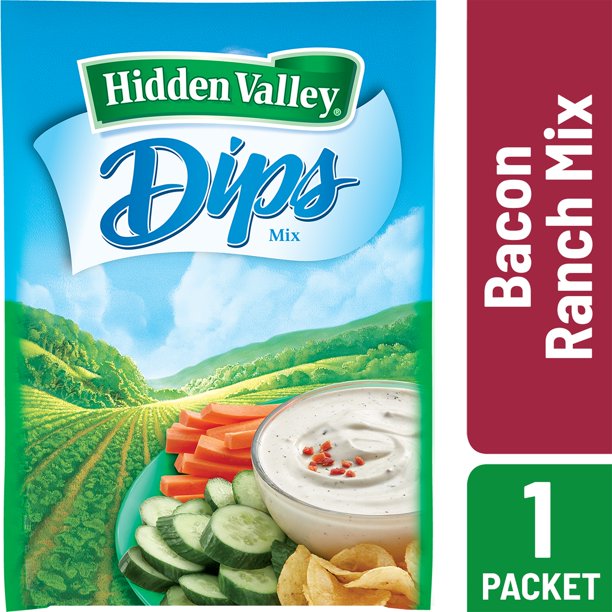 Hidden Valley Bacon Flavored Ranch Dips Mix, Gluten Free 1 Packet