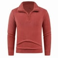 thumbnail image 6 of Hoodless Jackets for Men Casual Casual Long Sleeve Half Zipper Coat Lapel Collar Casual Jackets Fleece Coats, 6 of 6
