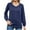 Navy, variant on Scyoekwg Womens Long Sleeve Tops V-Neck Pleated T-shirt Loose Solid Color Dressy Casual Blouse Tops for Women Trendy Lightweight Tshirt Pullover (Army Green,S)