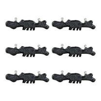 6-pc. Black Bear Drawer Pulls - Rustic Cast Iron Cabinet Hardware for Lodge, Cabin Decor - Wildlife-Themed Drawer Handles for Rustic Decor -Ideal for Hunters & Nature Lovers
