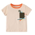 thumbnail image 2 of WOLLED Toddler Baby Boys Short Sleeve Shirt Kids Summer Casual Cartoon Shirt for 1-8T, 2 of 10