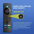 Replacement Voice Remote Control Fit for Firee TV Stick 4K, for Firee TV Stick 2nd & 3rd Gen