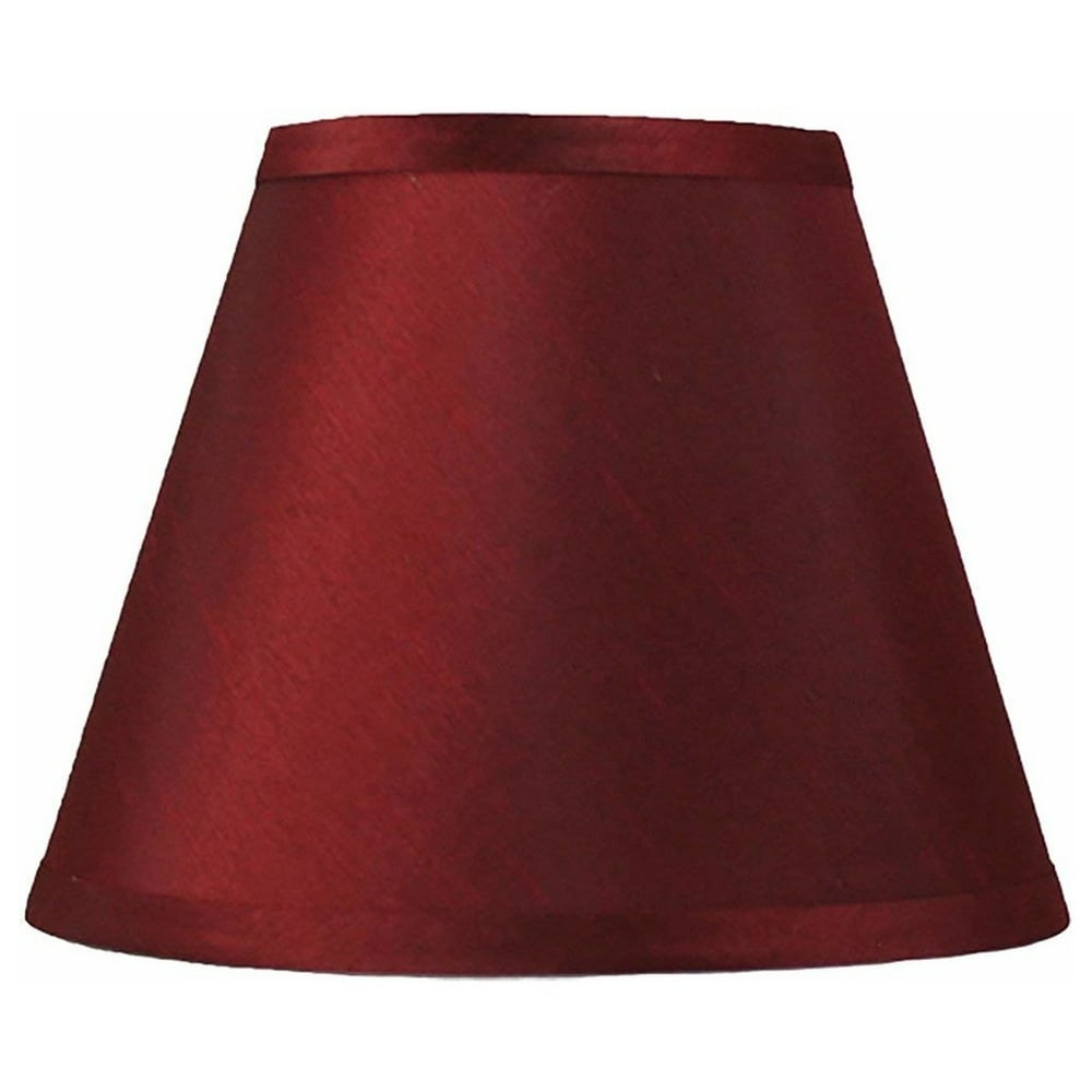 Urbanest Hardback Faux Silk Coolie Lamp Shade, 5x9x7", Burgundy