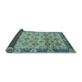 thumbnail image 2 of Ahgly Company Indoor Square Abstract Light Blue Modern Area Rugs, 3' Square, 2 of 4