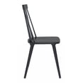 thumbnail image 3 of HomeRoots 394756 Modern Black Armless Spindle Dining Chairs, Set of 2, 3 of 5