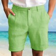 thumbnail image 2 of Men's Summer Shorts Casual Loose Fit Line Short With Drawstring, 2 of 7