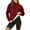Wine, variant on Under $10 Womens Long Sleeve Tops, Women Winter Warm Casual Long Sleeve Hooded Solid Sweatshirt Coat, Womens Fall Clothes Sale