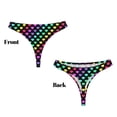 thumbnail image 3 of Fotbe Rainbow Hearts Tanga Sin Costuras para Mujer con Estampado – Panties Invisibles, Transpirables y Cómodos para Uso Diario-3X-Large, 3 of 6