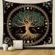 thumbnail image 1 of Tapiz para colgar en la pared con forma de mandala con forma de árbol de la vida, 150 x 130 cm, 1 of 1