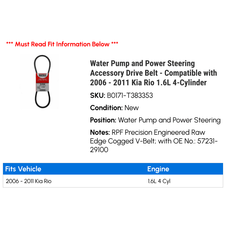2008 kia rio belt diagram deals