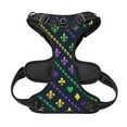 thumbnail image 5 of Bingfone Mardi Gras Strings Of Beads No Pull Dog Vest Harness For Small Medium Large Dogs Strap For Puppy Walking,Training,Dog Harness-Large, 5 of 9