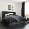 thumbnail image 1 of AFI Hamilton Queen Solid Wood Murphy Bed Chest with Built-In Charger in Gray, 1 of 20