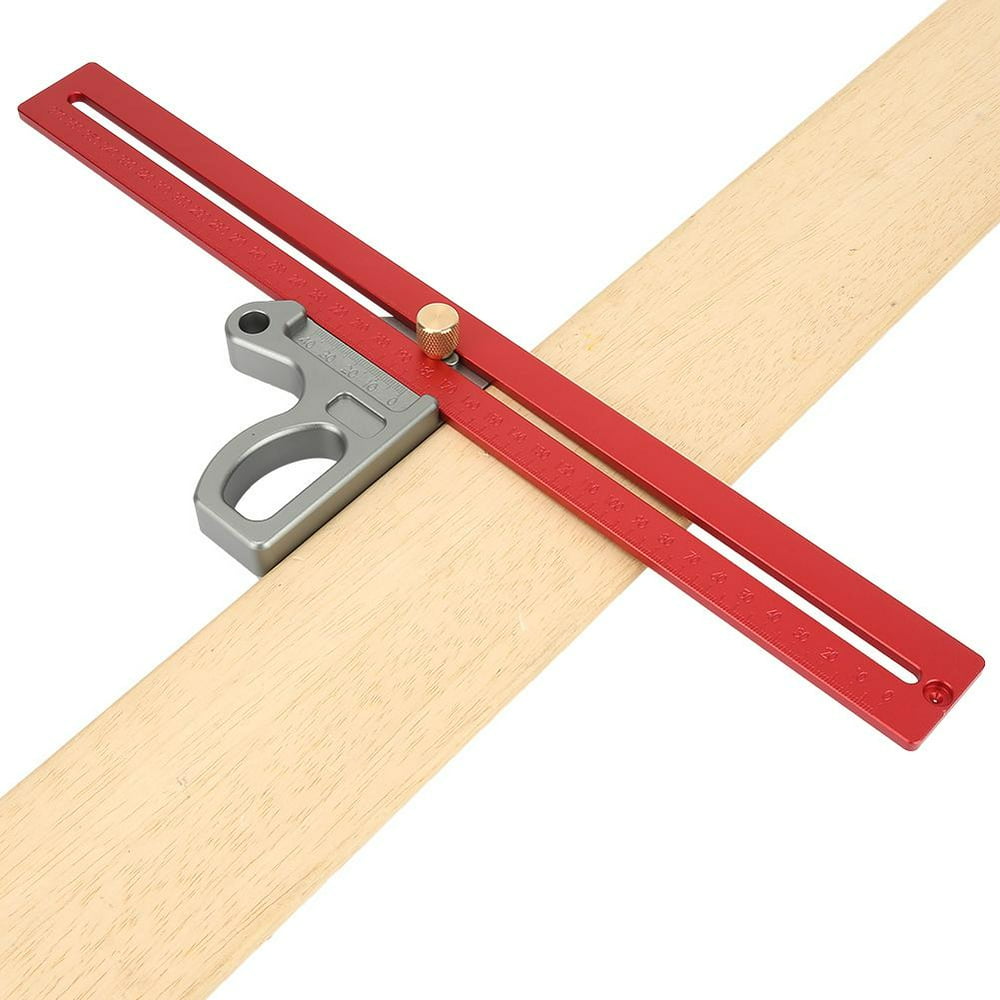 OTVIAP Woodworking 45/90 Degree Angle Ruler Scribe Gauge Measuring Tool