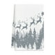 thumbnail image 2 of Toallas de cocina navideñas | Toalla de microfibra con estampado de árbol de Navidad para cocina, baño y bar | Toalla navideña gris de 45 x 66 cm, 2 of 5