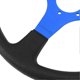 thumbnail image 2 of 14in Universal Racing Steering Wheel PU Leather Aluminum Frame Universal Fit for 6 Holes Hub Adapter Blue, 2 of 4
