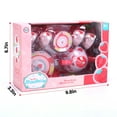 thumbnail image 5 of EagleStone Tea Party Set for Girls Pretend Play Strawberry Tin Teapot Set, 13-Piece, Pink Tea Set for Kids Toddlers, 5 of 8