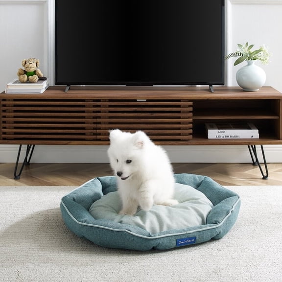 Sam's Pets Arthur Large Teal Hexagon Dog Bed