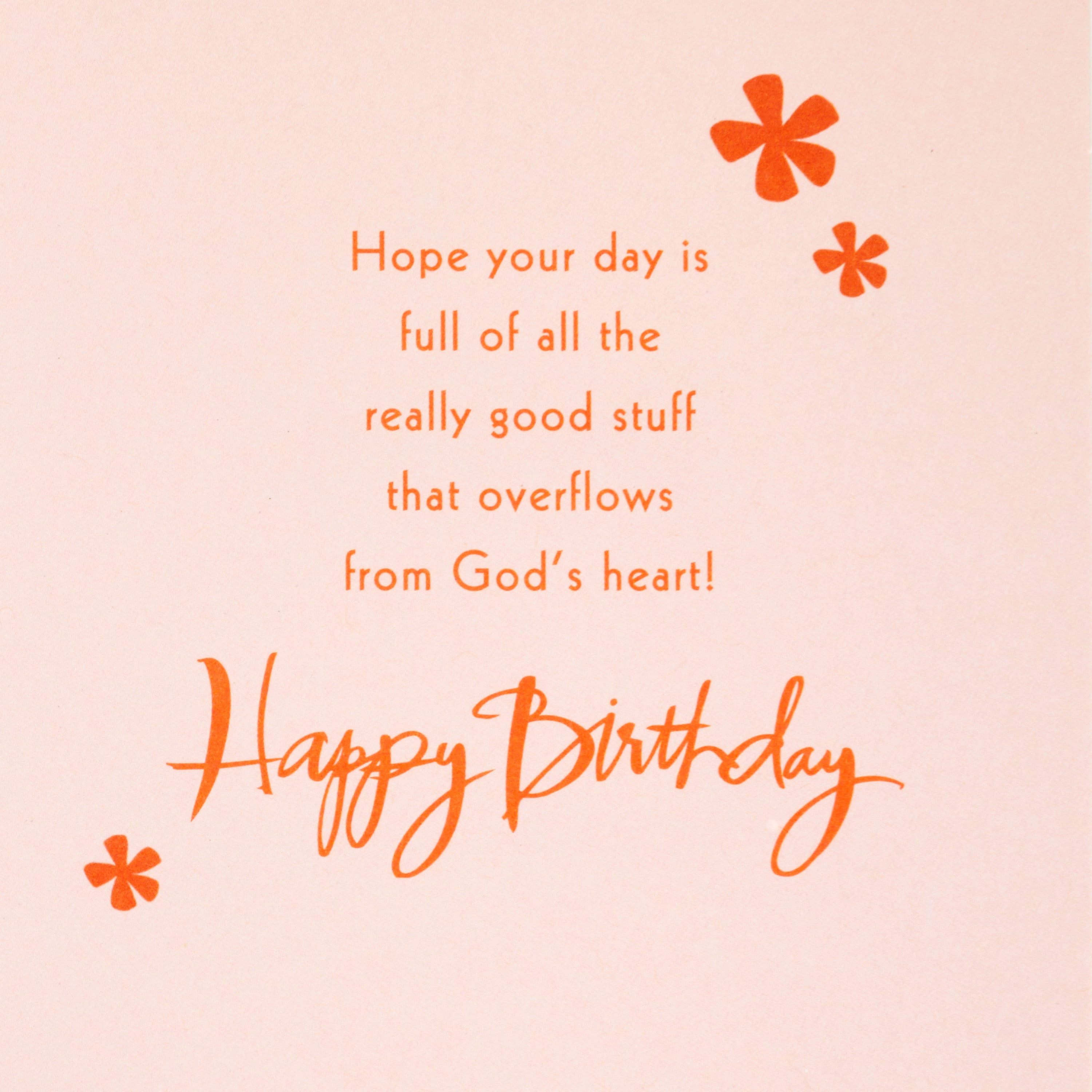 Dayspring Religious Birthday Greeting Card (Joy, Hope, Peace)