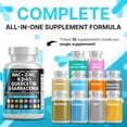 thumbnail image 2 of NAC Supplement N-Acetyl Cysteine 1000mg Vitamin D3 K2 Zinc Quercetin 1000mg Sarracenia Purpurea 1000mg with Elderberry Holy Basil Bee Propolis Bromelain L-Lysine Made in USA - 60 Count, 2 of 9
