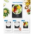 thumbnail image 3 of RENPHO Digital Kitchen Scale, Smart Food Weight Scale with Nutritional Calculator, Gram Scale for Weight Loss Cooking Baking Keto Macro Diet, Black G, 3 of 9