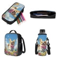 thumbnail image 3 of ZUXONGSY Painted Corgi Dog Daisy Flower Print School Backpack Set for Teens Girls Boys Kids Lightweight School Bags with Lunch Bag Pencil Pouch and Water Bottle Holder Back to School Gifts Set of 4, 3 of 6