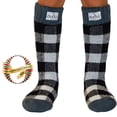 thumbnail image 6 of Pudus Kids Warm Socks - Tall Winter Socks for Toddlers, Boys & Girls - Slipper Socks Children (Children (4-7 yrs), Lumberjack White), 6 of 6