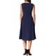 thumbnail image 3 of Vestidos Notch V Neck Inspire Chic para Mujeres, Elegante Vestido A-Line de Oficina con Bolsillos XL Azul Oscuro, 3 of 6