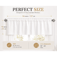 thumbnail image 5 of AshasdS Bee Honeycomb Window Valance Polyester Rod Pocket Farmhouse Botanical Curtain Valance for Kitchen Dining Room Living Room, 5 of 5