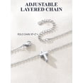 thumbnail image 3 of U7 Tiny Cross Pendant Necklace for Women Teens Dainty Cute Silver Color Necklace Jewelry Gift for Birthday Christmas Valentines Day, 3 of 6
