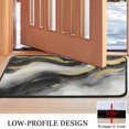 thumbnail image 3 of Black White Gray Gold Marble Pattern Door Rugs,Washable Non Slip Door Mats Indoor,Decorative Door Mats,Entry Mat Indoor for Entrance,Bedroom,Kitchen,Bathroom,30"x17", 3 of 6
