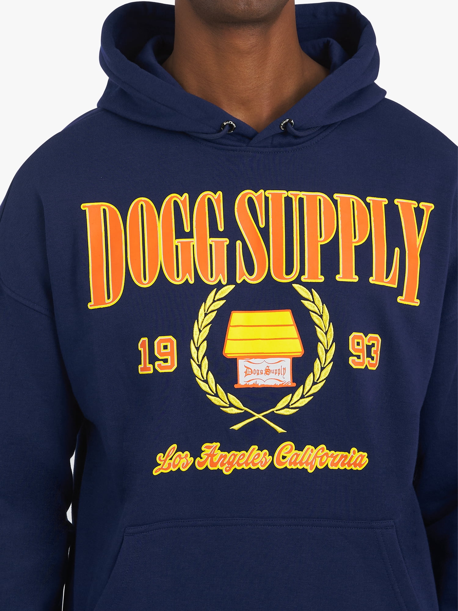 Dogg Supply by Snoop Dogg All-Gender Young Men's and Women's Collegiate Sweatshirt Hoodie, Sizes XS - 5XL