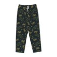 thumbnail image 4 of Goofa Golden line fox Printed Soft Pajama Pants for Women, Wide Leg Comfy Casual Lounge Yoga Pants-Medium, 4 of 9