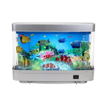 Elegantoss Virtual Moving Sea Ocean, Aquarium Lamp With Fish