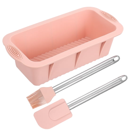 Houderco Bakeware Pink Silicone 3Pcs 9.90X4.72X2.75in