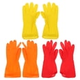 thumbnail image 1 of 3 pares de guantes de látex para limpieza, guantes para lavar platos de cocina, guantes impermeables para lavar platos., 1 of 6