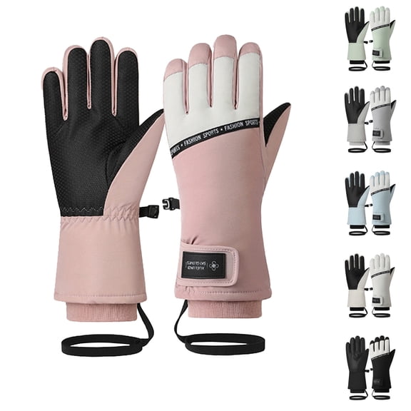 Women's Winter Cycling Ski Gloves with Touchscreen Function Windproof Warm Protection