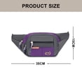 thumbnail image 5 of Women's pockets, men's pockets, lightweight pockets, travel bags with adjustable shoulder straps-purple, 5 of 5