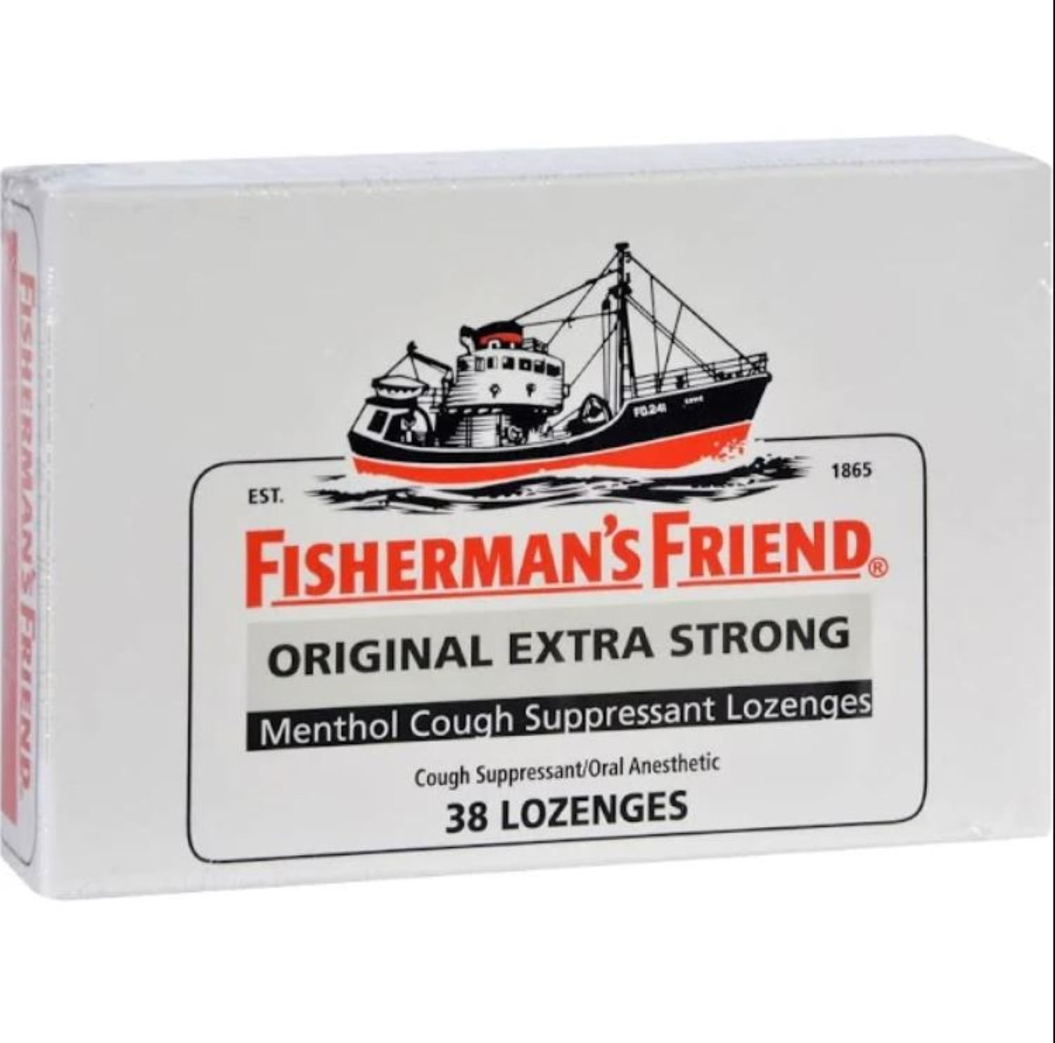 Fisherman's Friend Lozenges Original Extra Strong, 38 Each (Pack of 2)