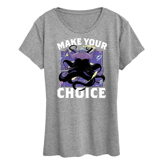 Disney Princess - Ursela Make Your Choice - Women's Short Sleeve Graphic T-Shirt