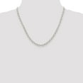 thumbnail image 2 of Auriga Fine Jewelry 925 Sterling Silver 5.75 mm Oval Cable Chain Necklace for Women 20", 2 of 5